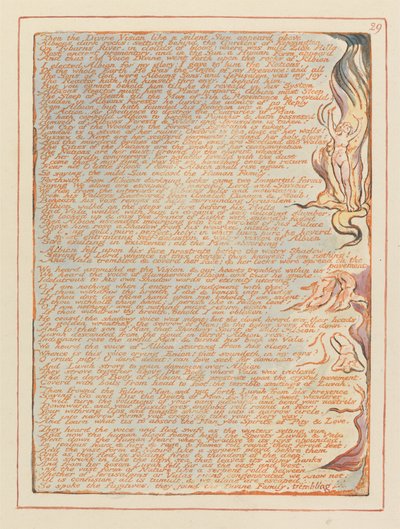 Jerusalem, Plate 29, Then the Divine Vision by William Blake